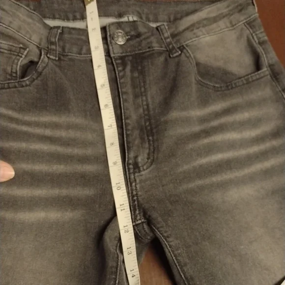 ROMWE Y2K Hippie style,Black Flare Jeans with Embroidery - Picture 10 of 14